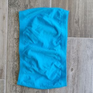 Bandeau bralette bright teal one size